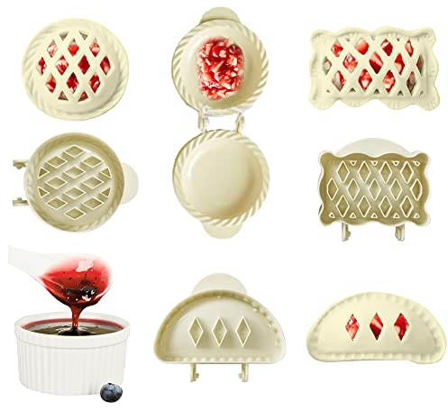 DuzLink 3 Stück Mini Pie Form, Teig Press Weihnachtsbackform Classic Mini Handheld Apfelkuchen Form, Hand Pie Formen Pie Maker Kuchenformen für Weihnachten Thanksgiving