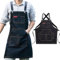 Gaf Nuncew Delantal Vaquero Mujer Con Bolsillos Delantal Cocina Hombre Ajustable Para Hombres Y Mujeres Cocina, Jardín Y Comedor, Le Noir, Talla única
