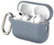 RHINOSHIELD AirPods Case mit Karabiner kompatibel mit Apple [AirPods Pro 2] | Fallschutz in Militärqualität, Kratzfest, kabelloses Aufladen - [Silbergrau, Standard Set]