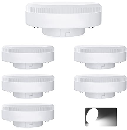 GX53 LED Lampen, 10W GX53 LED Birnen 1000LM Kaltweiß 6000K, AC 220-240V Nicht Dimmbar Kein Flackern, 6 Stück