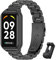 MIJOBS Cinturino Redmi Smart Band 2, Cinturino in Metallo in Acciaio Iinossidabile per Xiaomi Smart Band 8 Active/Redmi Smart Band 2 Braccialetto Sostituisci cinturini