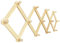 AMAPON Wandgarderobe aus Holz, Akkordeon-Stil, erweiterbar, 13 Haken (Pegs), zum Aufhängen von Hüten, Jacken, Kaffeetassen, Geldbörsen, Halsketten, Handtüchern, Kappen, Leine, Schals, Datenleitung,