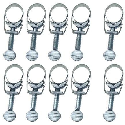Sharplace 10 Stück Kabelhalter für Dampfbügeleisen, Schlauchbefestigungsklemmen aus Metall, ersetzt Teile für Dampfbügeleisen, Gerät zum Verteilen von