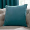 Laurence Llewelyn-Bowen - Teal Velvet Cushion - 43 x 43cm - Luxury Velvet Cushion in Teal - Filling/Padding Included - Teal Blue Cushion - Montrose Collection