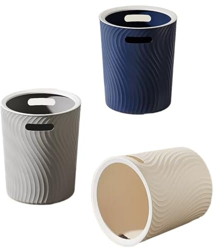 Kitchen Trash Can High-color Value Garbage Can Household Large Capacity Light Luxury Kitchen Bathroom Toilet Living Room Bedroom Paper Basket Waste Basket(G)