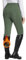 baleaf Damen Winter Reithose Fleece Reitleggings Vollbesatz Reithose Warme Reißverschluss mit Taschen Leggings Armeegrün XL