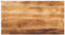 vidaXL Tischplatte, Holzplatte für Esstisch Couchtisch, Massivholzplatte Rustikales Design, Ersatztischplatte, 110x60x2,5cm Rechteckig Raues Massivholz Mango