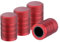 Flaconi 4PCS Valve Pneu Voiture,Bouchon Valve Pneu Voiture,Bouchon Pneu Voiture,Bouchon Valve Pneu,Bouchon de Valve Voiture,Bouchon de Valve,Convient aux Camions Voitures Vélos Motos SUV(Rouge)