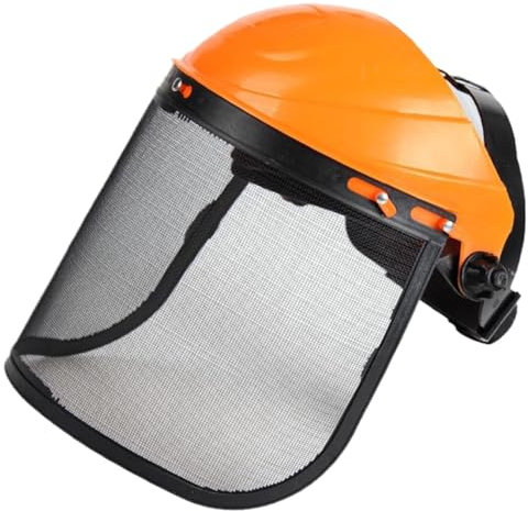 Chainsaw Safety Protective Helmet with Visor Combo Set,Advantage Face Shield with Sponge Padded,Lightweight Mask with Crown & Ratchet Headgear for Gardening