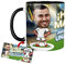 Anak Anak Tazas desayuno Futbol - Taza personalizada con caricatura y nombre - Tazas originales para regalar fanáticos futbol - Taza de futbol Español - Tazas de cafe 350 ML - Regalos (Madrid)