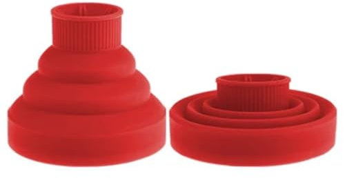 GIJMZY Haar Diffusor 2pcs Hairdryer Diffuser Cover Universal Foldable Curls Blow Dryer Hair Curl Diffuser Hairdryer Accessories Hairdressing Salon Tools(Red)