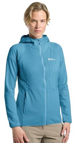 Jack Wolfskin Damen Kolbenberg Hooded Fz W, Sky Blue, XXL EU