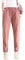 Himifashion Damen Freizeithose Herbst Winter Cordhose Elastische Taille Warme Hose, rose, L