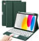 ProCase for iPad 11th / 10th Generation Case with Keyboard, Magnetically Detachable Wireless Keyboard with Multi-Touch Trackpad for iPad (A16) 2025 /10th Gen 2022 -Midnight Green