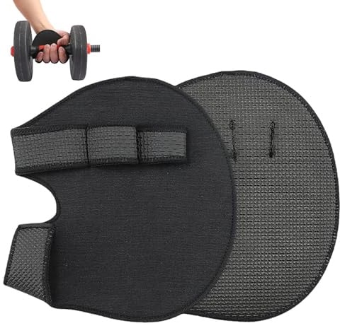 GMHLLES 1 Pair of Hand Grips for Weight Lifting Fitness Grips Pads 4 Finger Rings Anti-Slip for Gym Training and Exercise Pull-U.S Gymnastics Rowing