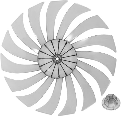 ULTECHNOVO Ersatzventilatorblatt Für Bodenventilatoren Transparent Langlebig Und Leise Installieren Für Hohe Temperaturen Geeignet Zubehör Für Tisch Und Wandventilatoren
