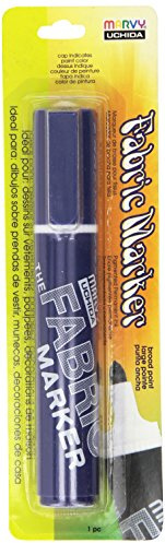 UCHIDA 622-C-33 Marvy Broad Point Fabric Marker, Navy