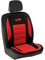 Turbocar - Couvre siège Voiture Sport - Couverture siège Universel - Bicolore: Noir/Rouge - avec Broderie évolution - Taille Universel: 94 x 44cm - 100% Polyester - Fixation Rapide - 1 pièce