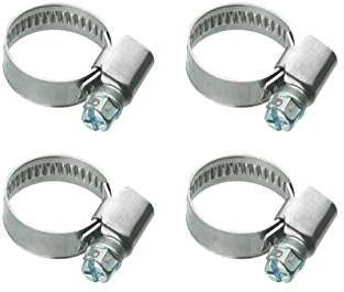 Cornat Schlauchschelle - Ø 8 - 12 mm Spannweite - 9 mm Bandbreite - 4 Stück im Set - Aus rostfreiem Edelstahl / Schlauchklemme / Schlauchbefestigung / T3083000