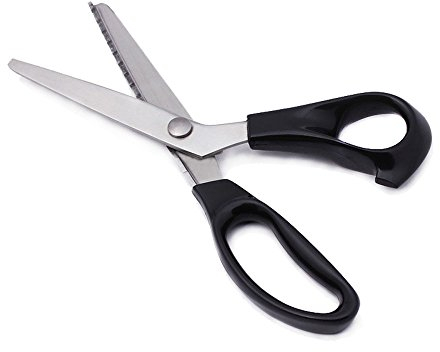 Ecloud Shop® Professionelle Edelstahl-Dressmaking Pinking Schere Stoff Handwerk Zig Zag Cut Schere