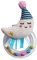 Taf Toys Mini Moon Newborn Baby Rattle. Soft Plush Toddler Sensory Ring Rattle with Ribbons. Easy to Grab. Colourful Beads. Suitable for Boys & Girls from Birth