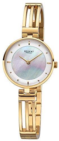 REGENT Damen-Armbanduhr Edelstahl IPG analog Quarz Edelstahlband F-1149