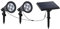 Double spot solaire relié avec panneau solaire déporté 2 en 1 à piquer ou à fixer éclairage puissant LED blanc dimmable FAMILY SPIKY H34cm