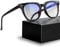 KANASTAL Occhiali anti Luce Blu Uomo Donna Antiriflesso Filtro Luci Blu per Protezione Computer anti Affaticamento Blue Light Glasses Trasparenti Neri per Computer PC Gaming -Nero