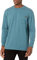 Dickies Men's Long Sleeve Heavyweight Crew Neck Work Utility T-Shirt, Baltic Blue Single Dye Heather, XL
