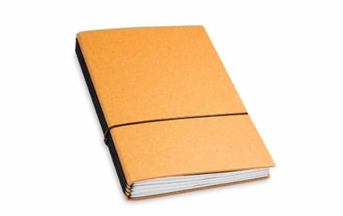 X17 Notizbuch A5, braun; aus recyceltem Leder. Austauschbare Notizhefte (blanko, liniert, kariert, gepunktet) Made in Germany