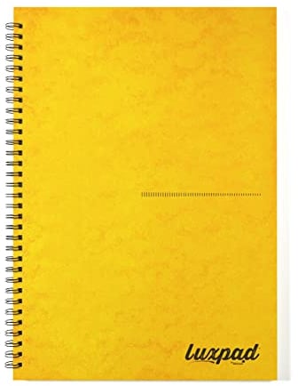 Silvine Luxpad Memory Aid Notizbuch, A4, liniert, 120 Seiten, Gelb