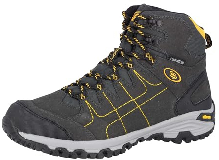Brütting Unisex Mount Shasta High Cross-Laufschuh, Anthrazit Gelb, 40 EU