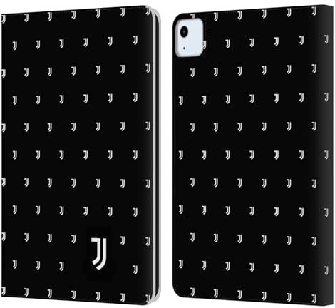 Head Case Designs Licenza Ufficiale Juventus Football Club Pattern Logomark Lifestyle 2 Custodia Portafoglio in Pelle Compatibile con Apple iPad Air 11 2020/2022/2024/2025
