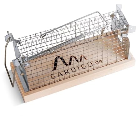 GARDIGO® Mausefalle Lebendfalle Made in Germany I Tierfreundliche Lebendfalle für Mäuse I Mausfalle lebend I Kastenfalle, Käfigfalle I Indoor und Outdoor