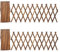 HUIKJI Lot de 2 treillis de jardin en bois naturel, treillis en osier naturel, largeur réglable pour chambre, jardin, clôture décorative en bois