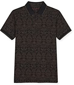 Teddy Smith Pasy 2 MC Polo, Melange Black/Contrast, S Homme