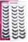 Faux Cils 3D Faux Cils Naturel Avec Colle 10 Styles Russe D Curl Faux Cils Super Confortable RéUtilisable Transparent ImperméAble à L'Eau Durablement Colle Pour Faux Cils Eyelashes