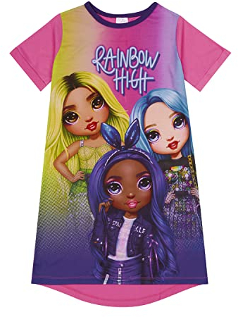 Rainbow High Mädchen-Nachthemd, Puppen-Nachthemd, Alter 5 bis 12 Jahre alt, rose, 5-6 Jahre