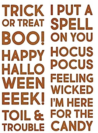 Thinlits Die Set 9PK Bold Text Halloween by Tim Holtz