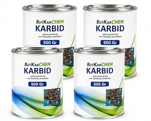 Karbid 2 Kg Karbid (4x500gr) Carbid Kabit Kabitt karbitt Karbit Karbid Calciumcarbid Art.9990555ka2000