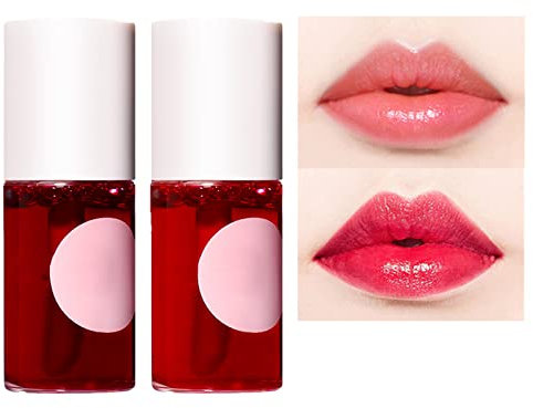 MEITREND Lip Tint Stain Set, Mini Liquid Lipstick Long Lasting Gloss, 3 In 1 Multi Stick Waterproof Hydrating Moisturizing Sweatproof Qiuck Dry Eyes Cheeks Set For Women Girl, Pack of 2