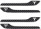 ALINZO Carbon Fiber, 4pcs Car Door Handle Sticker, Door Wrap Cover Paste, Anti-Scratch Exterior Handle Cover Trim Protector Accessories, For Tesla Model 3 Y 2017-2022,a