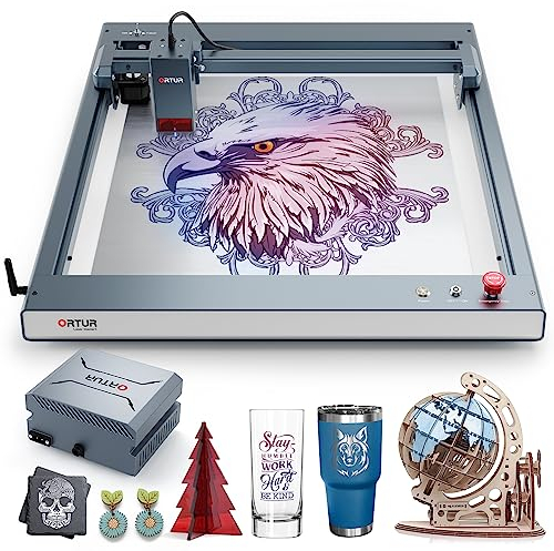 ORTUR OLM3 Graveur Laser - Puissance de sortie 20W CNC Machine a Graver Laser, 20000mm/min, Gravure Laser Bois, Acrylique, Métal, Verre, avec une Pompe à Air de 50L