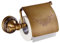 Rustikaler Charme trifft Funktionalität, antikes Horn, gerader Haken, Toilettenpapierhalter mit Wandhalterung, gebürstetes Bronze-Finish, für Bad und Kleidung (archaize Farbe)