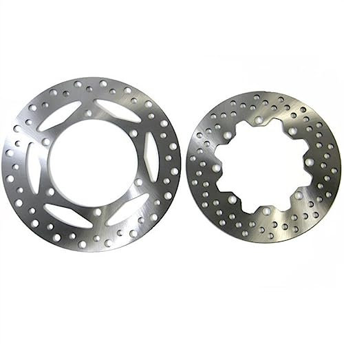 WOLWES Kompatibel Mit Kawasaki KL250 KLX250 Für Super Für Sherpa Für Stockman Kmx125 KMX 125 Motorrad-Scheibenbremsen-Set Vorne Und Hinten Bremsscheibe Rotor