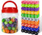 100 Stück 14MM Farben Würfel Set Undurchsichtige Acrylwürfel,6 Seitige 10 Farben Spielwürfel Bunt für Brettspiele Würfelspiele Mathematikspiele mit Kostenlosem Samtbeutel