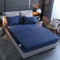 YUDEYU Draps-Housses matelassés Tissu Velours Cristal Doux protège-Matelas Lit Double Simple Superpositions de surmatelas(Blue,160x200cm/High 10-30cm)