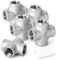 ERGAOBOY 2 pezzi 304 acciaio inox 3/8” femmina 4 vie croce tubo raccordo accoppiamento, raccordi per tubi femmina
