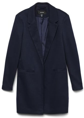 VERO MODA Damen Vmverina Ls Long Noos, Navy Blazer, 64