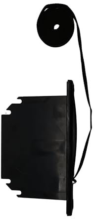 DOJA Barcelona | Recogedor Persiana Empotrar | 20mm | Recogedor Persiana Empotrado | Negro | Frente De Poliamida | Recambios Para Enrollador Persianas | Recogedor de Cinta Persiana Empotrable